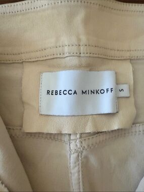 Rebecca Minkoff Cream/Tan Women's leather pants